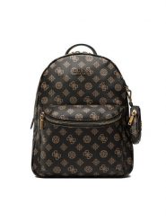 Guess Plecak House Party (PB) HWPB86 86330 Brązowy. Brązowe plecaki damskie Guess, z aplikacjami, ze skóry. Za 619.99 zł.