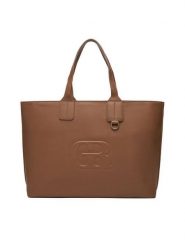 Gino Rossi Torebka CEO-EVI-LA513-332-3 Beżowy. Brązowe shopperki damskie Gino Rossi, bez wzorów, z materiału, bez dodatków. Za 169.99 zł.