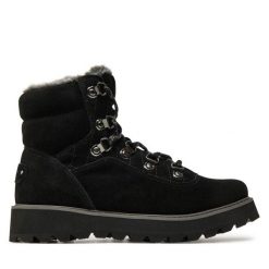 Botki Roxy. Czarne botki damskie Roxy, bez wzorów, bez obcasa, na płaskiej podeszwie, bez zapięcia. Za 539.99 zł.