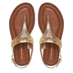 Klapki MICHAEL Michael Kors. Żółte klapki damskie MICHAEL Michael Kors, bez wzorów, bez obcasa, bez zapięcia. Za 349.99 zł.