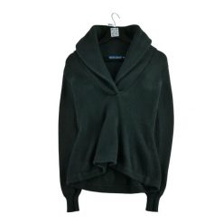 Kobiety Czarny Sweter. Czarne swetry nierozpinane damskie Ralph Lauren, l, bez wzorów, biznesowe, bez kołnierzyka, bez ramiączek. Za 59.60 zł.