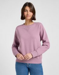 DAMSKA BLUZA LEE RAGLAN CREW SWS PLUMBERRY 112371294. Bluzy damskie Lee, l, bez wzorów, bez ramiączek, bez kaptura. Za 199.99 zł.