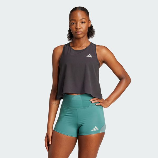 Top do biegania Adi365 Running CLIMACOOL+. Czarne topy damskie Adidas, xl, bez wzorów, sportowe, bez kołnierzyka, bez ramiączek. Za 219.00 zł.