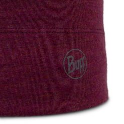 Czapka z wełny merino midweight. Czerwone czapki damskie Buff, na jesień, bez wzorów, z materiału. Za 149.90 zł.