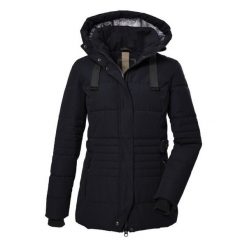 Damska pikowana kurtka z kapturem Killtec GW 25. Niebieskie kurtki sportowe damskie KILLTEC, bez wzorów, z puchu, bez ramiączek, z kapturem, trekkingowe. Za 736.80 zł.