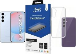 Smartfon Samsung Galaxy S24 FE 5G 8/128GB Niebieski (SM-S721BLBDEUE) + FlexibleGlass + Etui Clear Case. Niebieskie smartfony SAMSUNG. Za 3,438.00 zł.