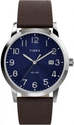 Zegarek Timex Zegarek męski Timex TW2Y67500 brązowy. Brązowe zegarki męskie Timex, bez wzorów. Za 329.00 zł.