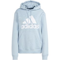 Bluza damska adidas Essentials Big Logo Regular Fleece Hoodie. Białe bluzy damskie Adidas, m, bez wzorów, z bawełny, klasyczne, bez ramiączek, z kapturem. Za 219.00 zł.