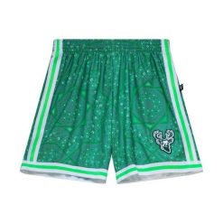 Szorty Milwaukee Bucks Swingman NBA M&N X Uninterrupted 1971/72. Zielone szorty damskie Mitchell & Ness, bez wzorów, sportowe. Za 486.50 zł.