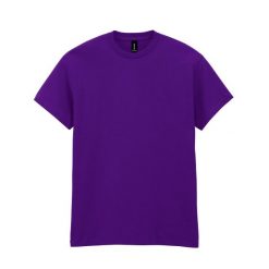 Ciężka Bawełniana Koszulka Unisex Dla Dorosłych. Niebieskie bluzki damskie GILDAN, xl, bez wzorów, z bawełny, sportowe, bez kołnierzyka, bez ramiączek. Za 41.99 zł.