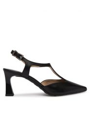 Hispanitas Czółenka HV264756 C007 Czarny. Czarne czółenka damskie Hispanitas, bez wzorów, z materiału, bez obcasa, bez zapięcia. Za 619.99 zł.