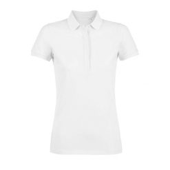 Damska koszulka polo Sol's Owen. Białe bluzki damskie SOL'S, s, bez wzorów, z bawełny, bez kołnierzyka, bez ramiączek. Za 137.50 zł.