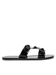 JENNY Klapki CT1011-9B Czarny. Czarne klapki damskie Jenny, bez wzorów, z syntetyku, bez obcasa, bez zapięcia. Za 39.99 zł.