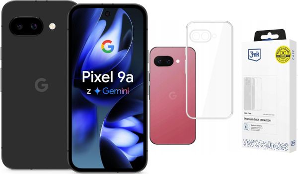 Smartfon Pixel 9A 5G 8/256GB Czarny (GA09566-GB) + Etui Clear Case. Czarne smartfony Google. Za 2,292.00 zł.