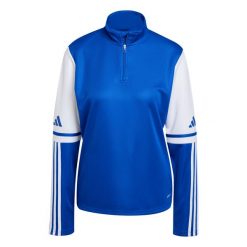Bluza damska adidas Squadra 25 Training Top. Niebieskie bluzy damskie Adidas, xl, bez wzorów, z materiału, klasyczne, bez ramiączek, bez kaptura. Za 131.99 zł.