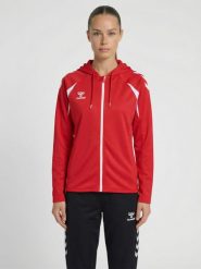 Damska bluza dresowa z kapturem Hummel Core 2.0. Białe bluzy damskie Hummel, xs, bez wzorów, z dresówki, bez ramiączek, z kapturem. Za 266.00 zł.