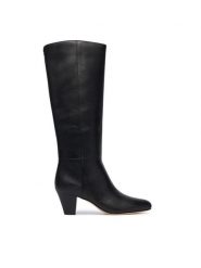 LAUREN RALPH LAUREN Kozaki Emrsyn Tl Hl Bo Tal 802P15714001 Czarny. Czarne kozaki damskie Lauren Ralph Lauren, bez wzorów, ze skóry, bez obcasa, na słupku, bez zapięcia. Za 1,499.00 zł.