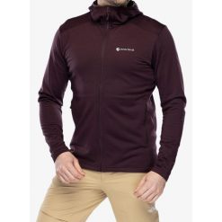 Bluza z kapturem męska Montane Protium Hoodie. Czerwone bluzy męskie Montane, na zimę, m, bez wzorów, z kapturem, narciarskie. Za 319.99 zł.