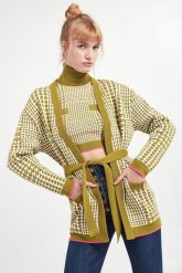 Kardigan damski ELISABETTA FRANCHI. Kardigany damskie Elisabetta Franchi, bez wzorów, bez kołnierzyka. W wyprzedaży za 1,409.40 zł.