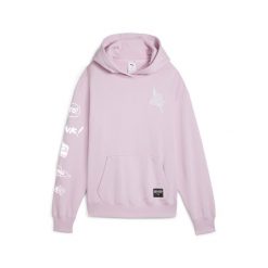 Bluza damska z kapturem Puma x Sophia Chang Graphic. Fioletowe bluzy damskie Puma, m, bez wzorów, casualowe, bez ramiączek, z kapturem. Za 490.00 zł.