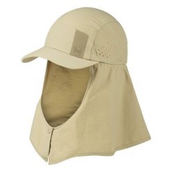 Czapka z nakarcznikiem sahara cap ochrona UVP50. Brązowe czapki damskie Buff, bez wzorów, sportowe. Za 185.54 zł.