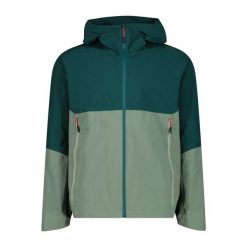 Kurtka z kapturem CMP. Zielone kurtki męskie CMP, m, bez wzorów, sportowe, z kapturem. Za 288.69 zł.