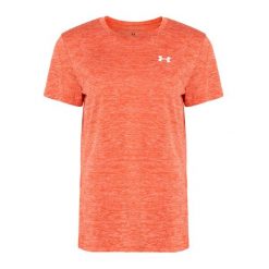 Koszulka treningowa damska Under Armour Tech C-Twist. Brązowe bluzki damskie Under Armour, xl, bez wzorów, sportowe, bez kołnierzyka, bez ramiączek. Za 83.99 zł.