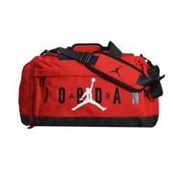 Torba sportowa unisex Nike Air Jordan Jam Velocity Duffle. Czerwone torby na ramię męskie Nike, z materiału, na ramię, małe. Za 283.35 zł.