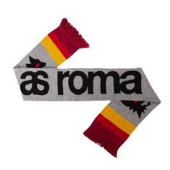 Szalik retro dla dorosłychi AS Roma. Szare szaliki damskie COPA FOOTBALL, bez wzorów. Za 110.09 zł.
