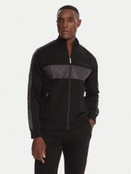 KARL LAGERFELD Bluza 705035 554910 Czarny Regular Fit. Czarne bluzy męskie KARL LAGERFELD, m, bez wzorów, z bawełny, bez ramiączek, bez kaptura. Za 979.99 zł.