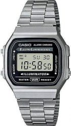 Zegarek Casio Zegarek A168WGG-1ADF Unisex. Zegarki męskie Casio, bez wzorów. Za 342.99 zł.