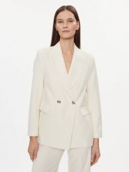 Maryley Marynarka 24EB127/43VA Écru Regular Fit. Marynarki i żakiety damskie Maryley, bez wzorów, z syntetyku, bez kołnierzyka, bez ramiączek. Za 519.99 zł.