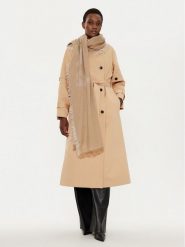 Weekend Max Mara Szal Flores 2515541064600 Brązowy. Brązowe rękawiczki damskie Weekend Max Mara, bez wzorów, z materiału. Za 469.99 zł.