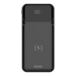 SAVIO POWERBANK 10000 MAH CZARNY BA-09. Czarne powerbanki Savio. Za 72.99 zł.