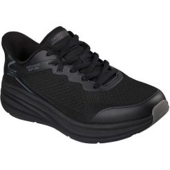 Buty sportowe męskie Skechers Bobs Skillz. Czarne buty sportowe męskie Skechers, bez wzorów, bez zapięcia. Za 390.00 zł.