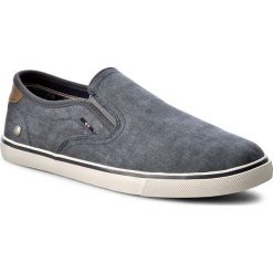 Tenisówki WRANGLER - Mitos Slip On WF0901035 Navy 16. Niebieskie trampki męskie Wrangler, bez wzorów, z gumy, bez zapięcia. W wyprzedaży za 169.00 zł.