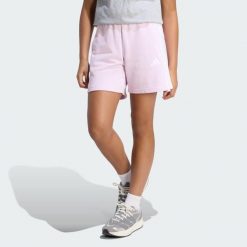 Szorty Essentials. Białe szorty damskie Adidas, bez wzorów, sportowe. Za 129.00 zł.