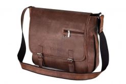 Stylowa brązowa casual torba męska na ramię SOLIER S12. Brązowe torby na ramię męskie Solier, ze skóry ekologicznej, na ramię. Za 159.00 zł.