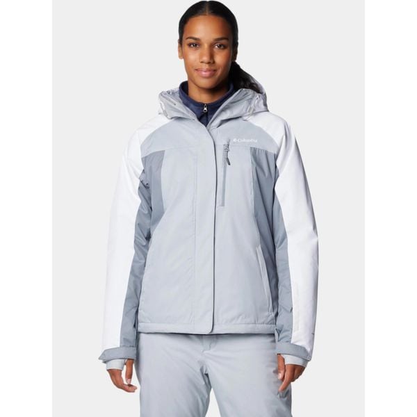 Kurtka Damska Columbia Snowy Summit. Białe kurtki sportowe damskie Columbia, na zimę, xs, bez wzorów, bez ramiączek, bez kaptura, narciarskie. W wyprzedaży za 849.15 zł.