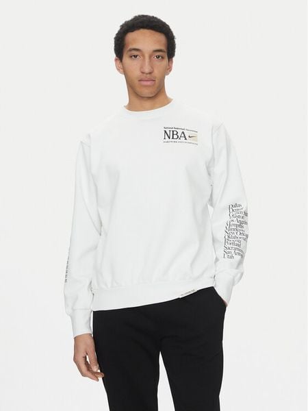 Nike Bluza FD8468 121 Biały Regular Fit. Białe bluzy męskie Nike, m, bez wzorów, z bawełny, bez ramiączek, bez kaptura. Za 329.99 zł.