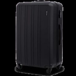 Walizka duża Wings 28" HARRIER Black. Czarne walizki damskie Wings, bez wzorów, z materiału, duże. Za 179.90 zł.