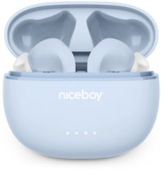 Słuchawki Niceboy Niceboy Hive Pins 3 ANC Powder Blue Niebieskie do 40h IPX4 Korektor Aplikacja. Niebieskie słuchawki bezprzewodowe Niceboy. Za 269.20 zł.