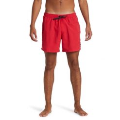 Szorty kąpielowe dla Mężczyzn EVERYDAY SOLID VOLLEY 15" Czerwony. Czerwone kąpielówki męskie Quiksilver, bez wzorów, z poliesteru, sportowe. Za 129.00 zł.