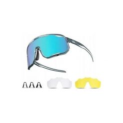 Okulary sportowe z polaryzacją i 3 wymiennymi soczewkami ROCKBROS. Brązowe okulary przeciwsłoneczne damskie ROCKBROS. Za 142.74 zł.