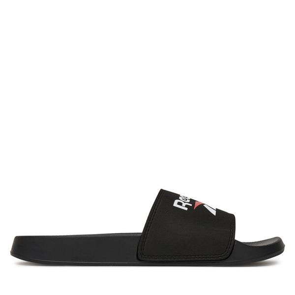 Klapki Reebok. Czarne buty sportowe męskie Reebok, bez wzorów, bez zapięcia. Za 89.99 zł.