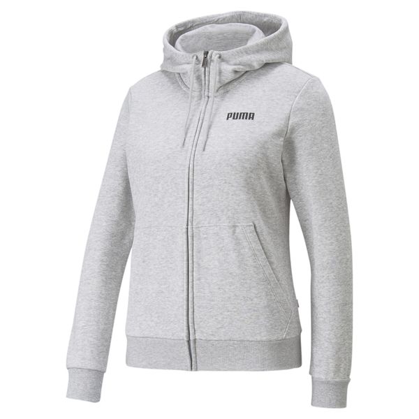 Bluza dresowa damska Puma ESS FZ. Czarne bluzy damskie Puma, na zimę, s, bez wzorów, z dresówki, bez ramiączek, bez kaptura. Za 164.99 zł.