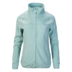 Damska Bluza Polarowa Sauli. Białe bluzy damskie Hi-tec, bez wzorów, z polaru, sportowe, bez ramiączek, bez kaptura. Za 151.99 zł.