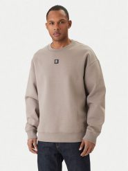 HUGO Bluza Dettil 50533689 Beżowy Relaxed Fit. Brązowe bluzy męskie Hugo, m, bez wzorów, z bawełny, bez ramiączek, bez kaptura. Za 609.99 zł.