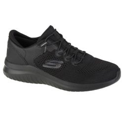 Buty do chodzenia męskie Skechers Ultra Flex 20. Czarne buty sportowe męskie Skechers, bez wzorów, bez zapięcia, trekkingowe. Za 416.00 zł.
