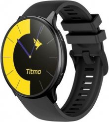 Smartwatch Titmo O-200 GPS AMOLED Bluetooth IP68 czarny. Czarne zegarki smartwatch No Name, bez wzorów. Za 322.99 zł.